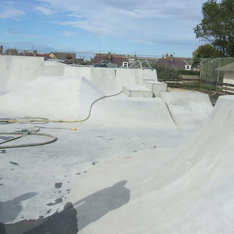 Sprayed Concrete Skateboard Park