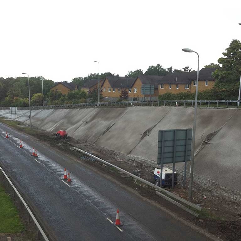 Concrete Slope Stabilisation For Roads
