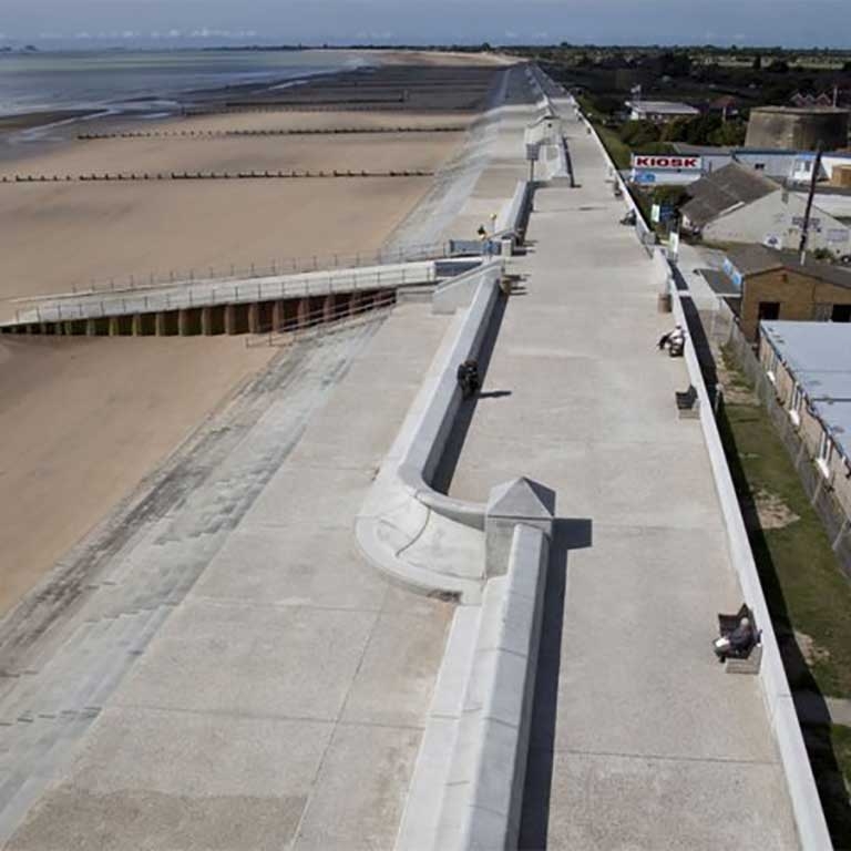 sprayed concrete Sea Defence Construction