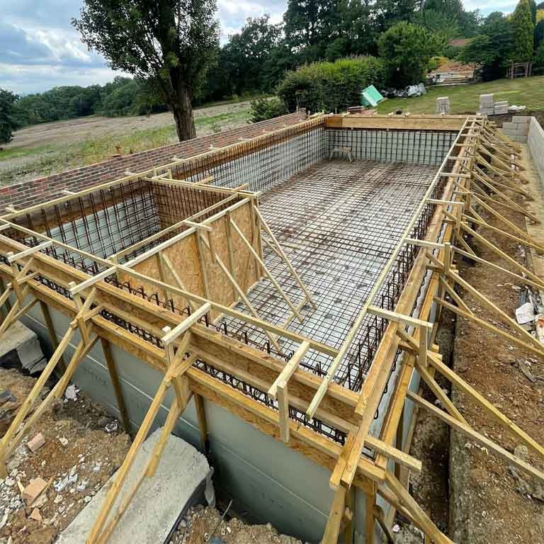 Swimming Pool Shells Prepration