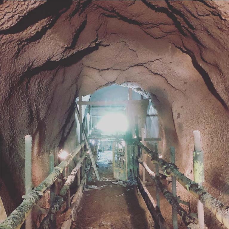 Underground Sprayed Concrete Slope